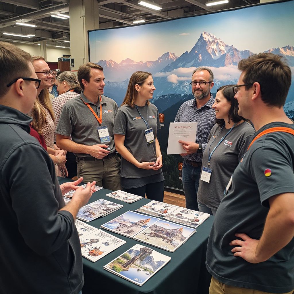 Echipa noastră la târgul de turism