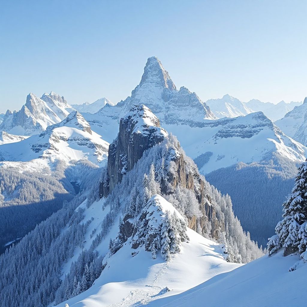 Vârful Omu din Bucegi iarna